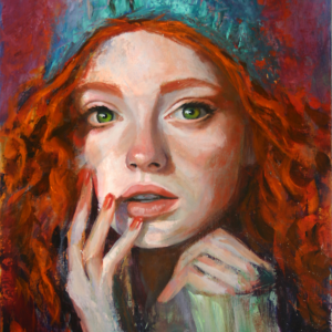 Red haired girl portrait